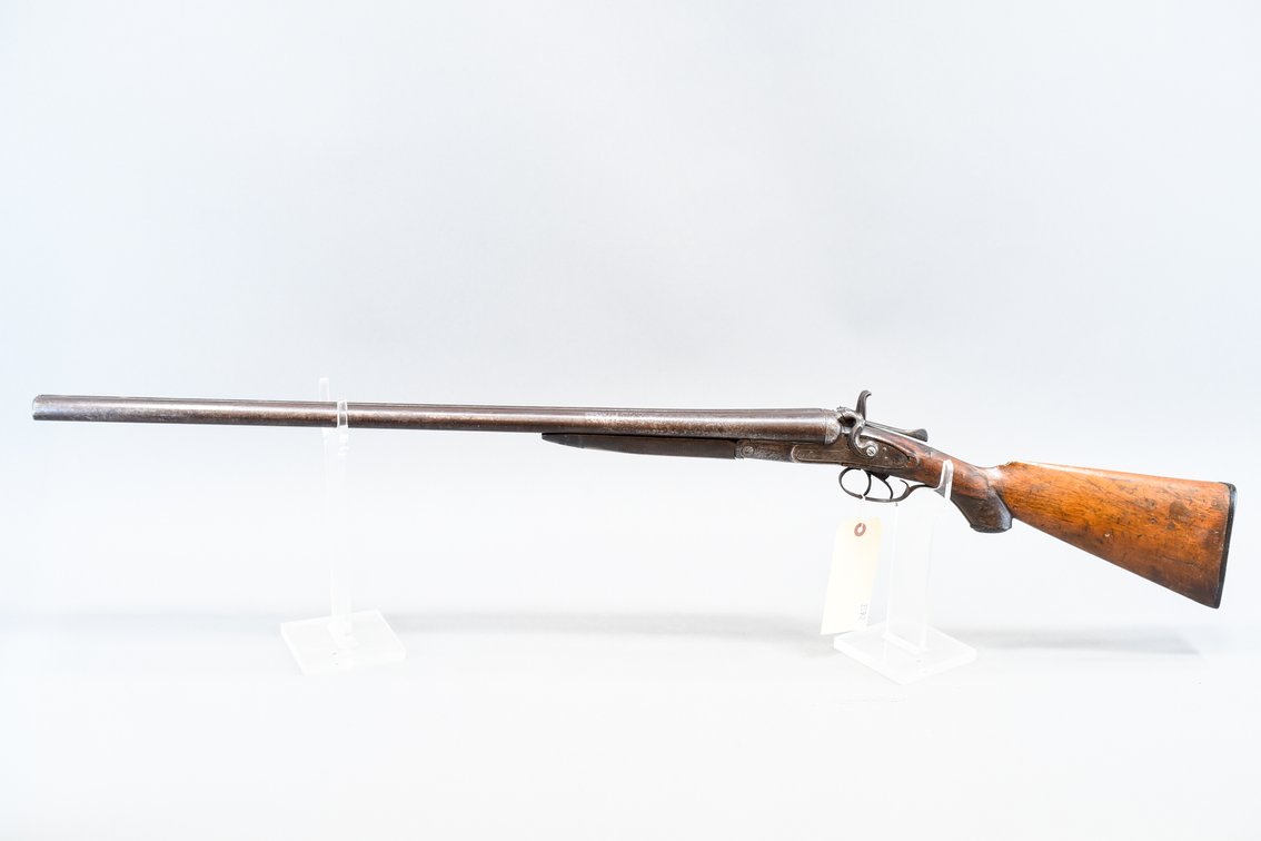 Antique Spanish SXS Hammer 12 Gauge Shotgun