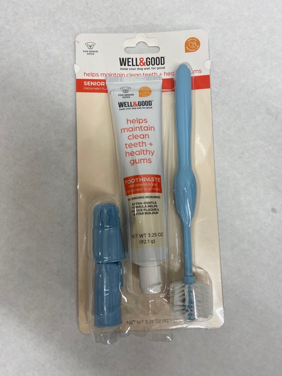 (72x Bid)Well & Good 3pc Dog Dental Health Kit