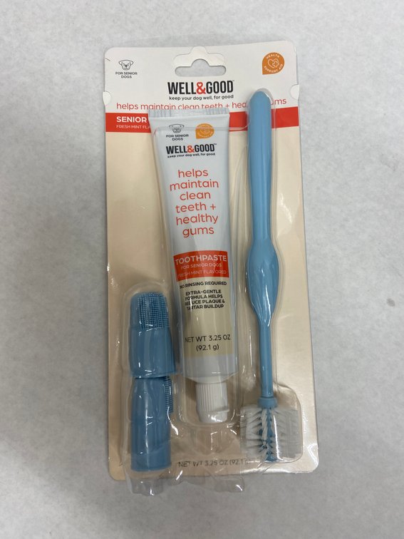 (144x Bid)Well & Good 3pc Dog Dental Health Kit