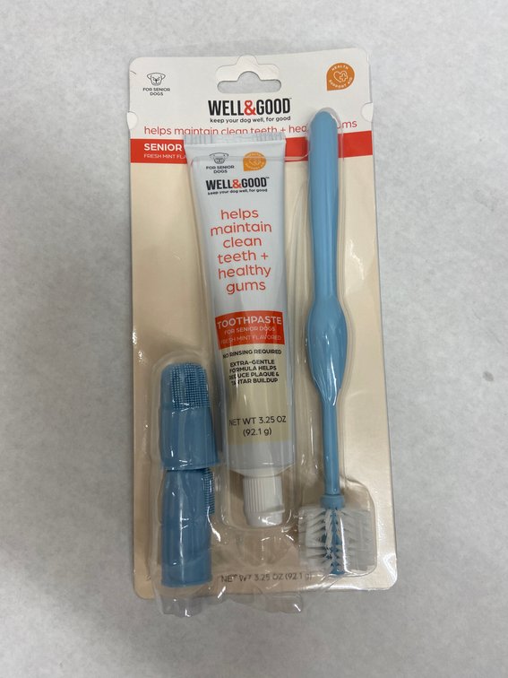 (576x Bid)Well & Good 3pc Dog Dental Health Kit