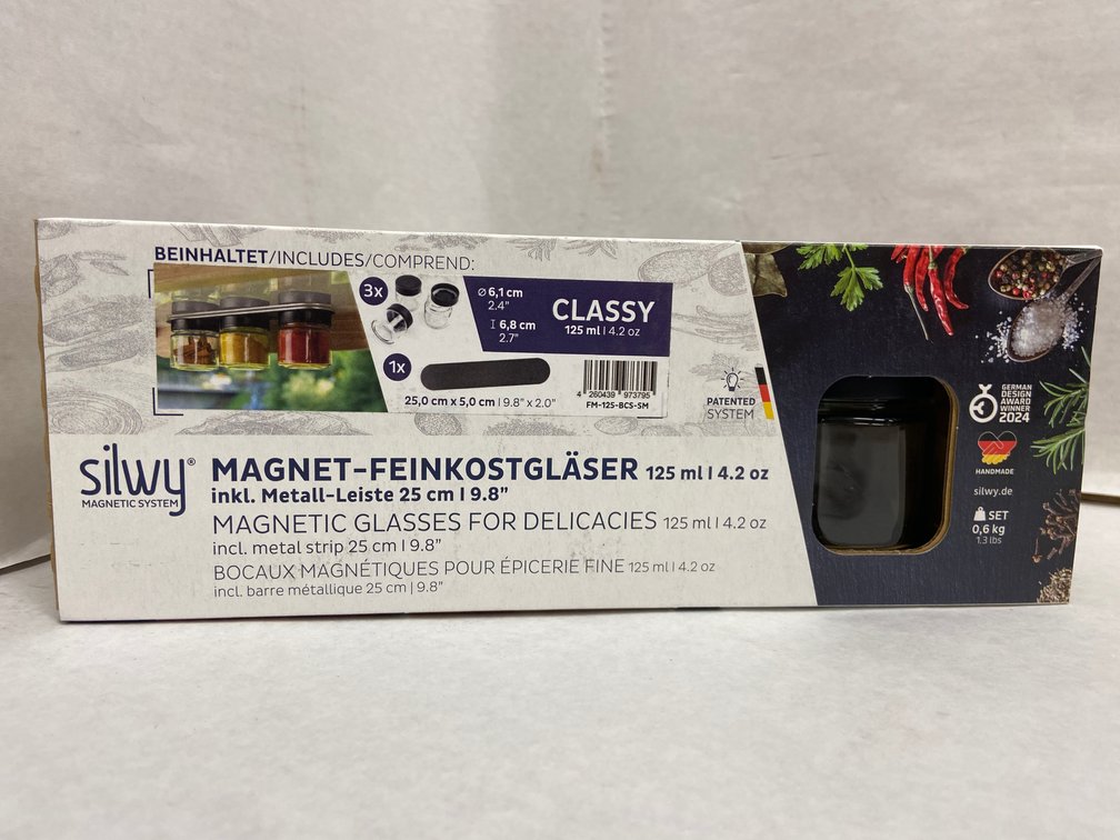 (2x Bid)Silwy 4pc 4.2oz Magnetic Glass Set
