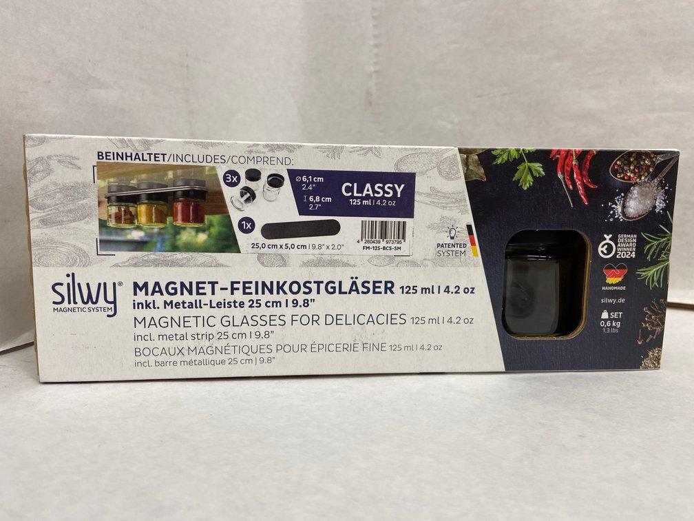 (3x Bid)Silwy 4pc 4.2oz Magnetic Glass Set
