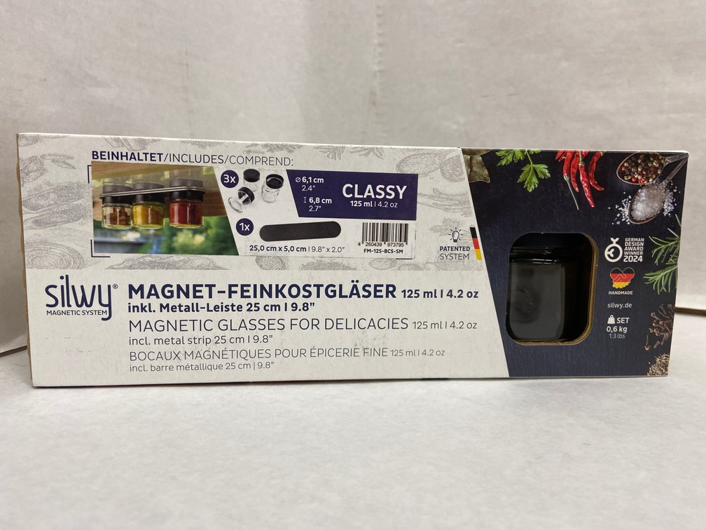 (4x Bid)Silwy 4pc 4.2oz Magnetic Glass Set