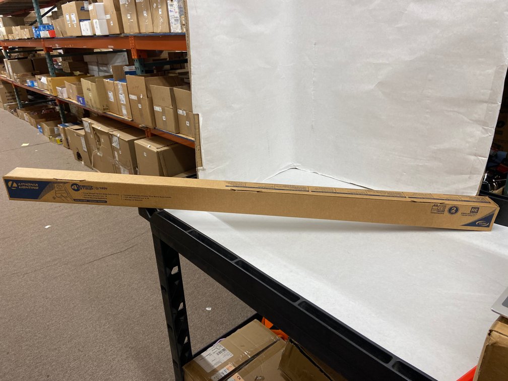 (12x Bid)Lithonia Lighting 4ft 2-Lamp Strip