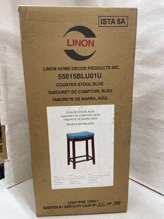 (2x Bid)Linon 26.5" Counter Bar Stool
