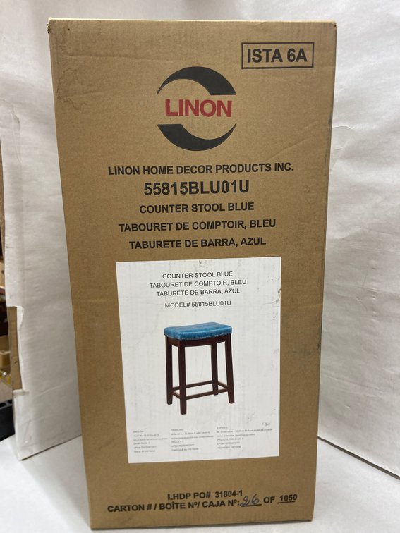 (4x Bid)Linon 26.5" Counter Bar Stool