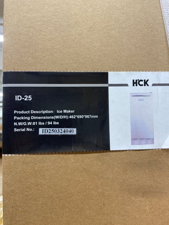 HCK ID-25 Ice Maker