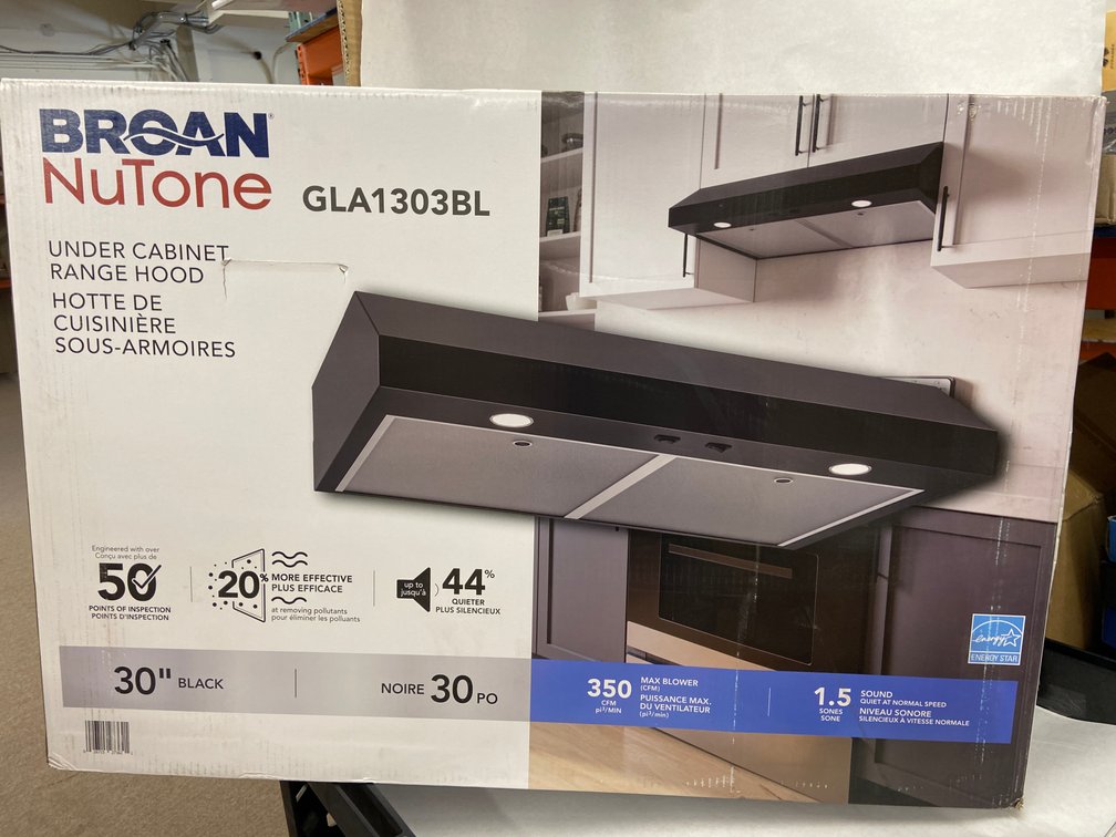 Broan NuTone 30" Under Cabinet Hood Range