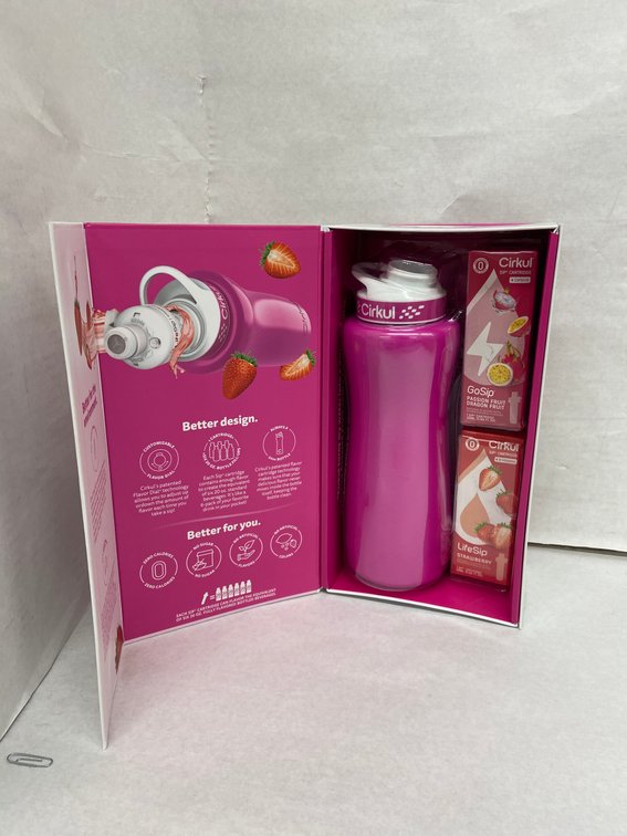 (4x Bid)Cirkul 32oz SS Bottle W/ 2 Cartridges Set