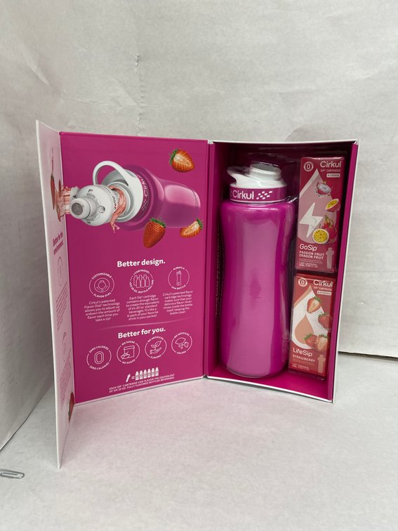 (8x Bid)Cirkul 32oz SS Bottle W/ 2 Cartridges Set