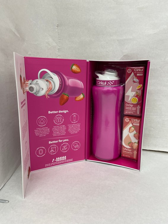 (16x Bid)Cirkul 32oz SS Bottle W/ 2 Cartridges Set