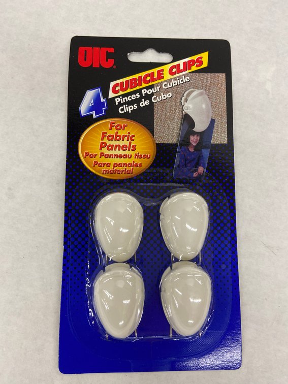 (35x Bid)OIC 4pc Cubicle Clips
