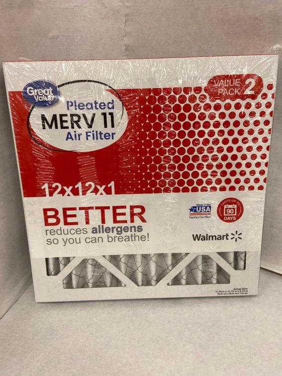 (30x Bid)Great Value 2pk Merv-11 Air Filter