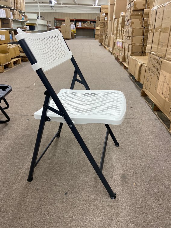 (36x Bid)Ergonomic Plastic Folding Chair