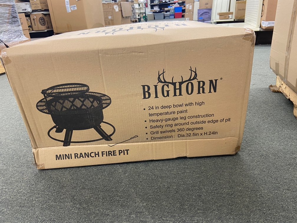 Big Horn 32.5"x24" Mini Ranch Fire Pit