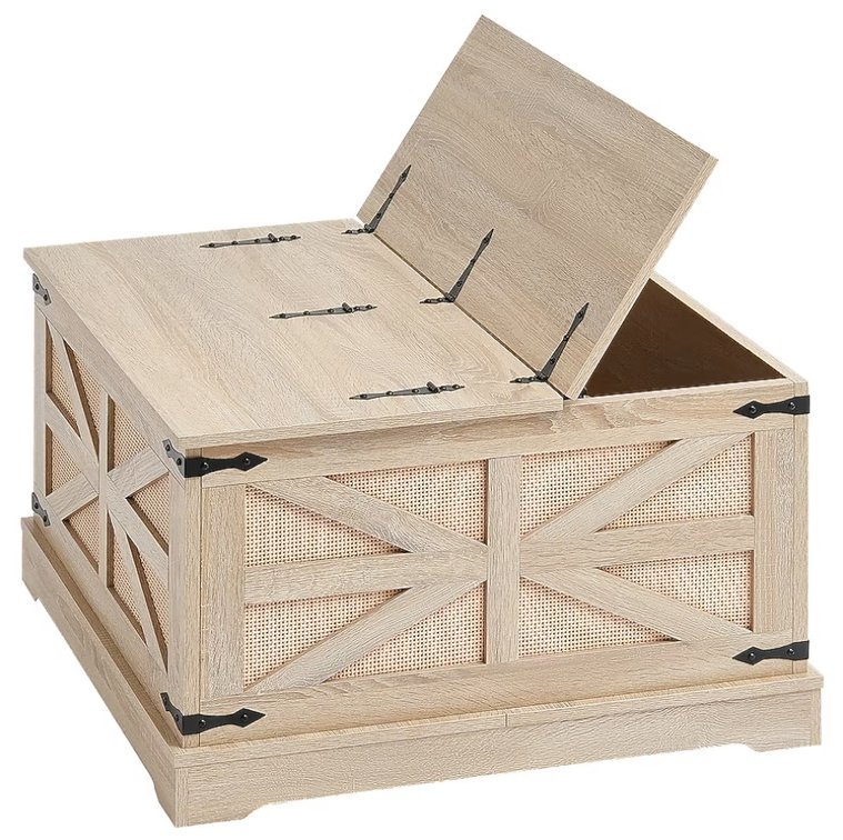 Vevor Rattan Rectangular Coffee Table
