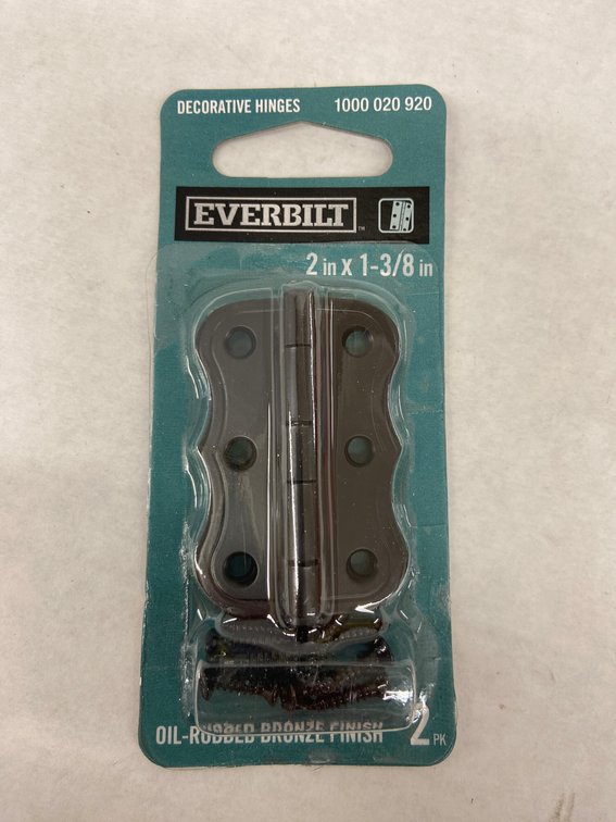 (108x Bid)Everbilt 2pk Decorative Hinge Set