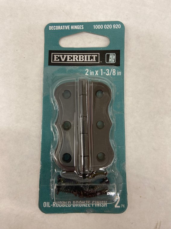 (216x Bid)Everbilt 2pk Decorative Hinge Set