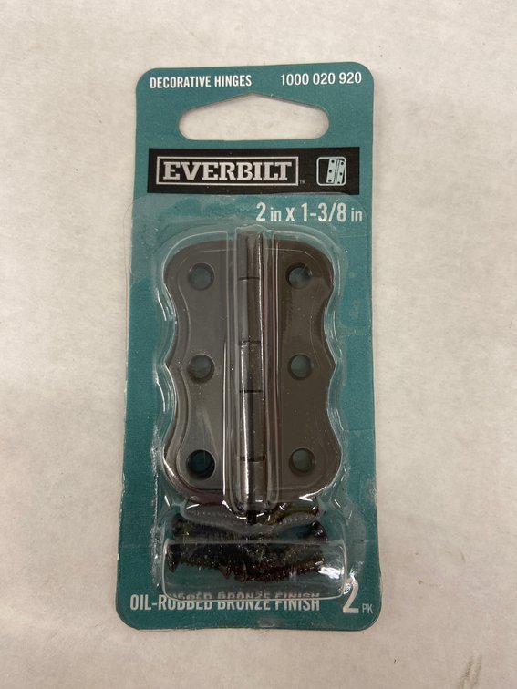 (432x Bid)Everbilt 2pk Decorative Hinge Set