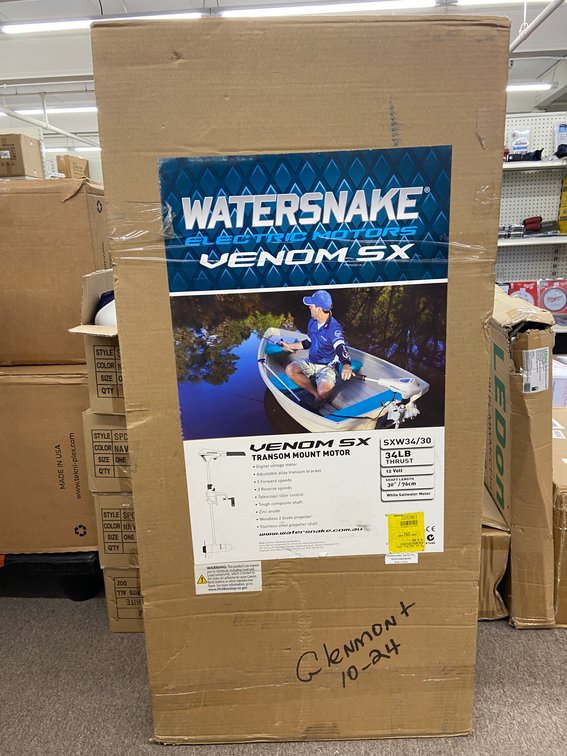 Water Snake Venom SX Transom Mount Electric Motor