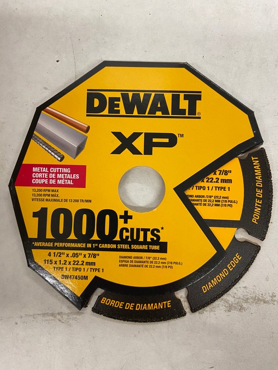 (150x Bid)DeWalt XP Metal Cut Off Wheel