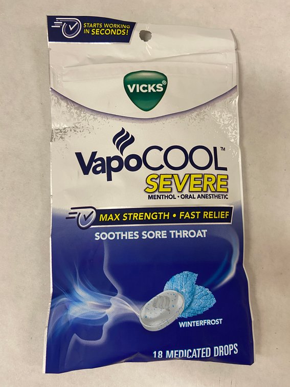 (134x Bid)Asst Vicks Vapo-Cool Severe Sore Throat Drops