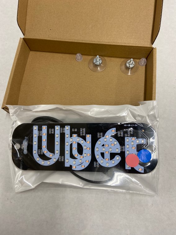 (89x Bid)LED Uber Car Sign