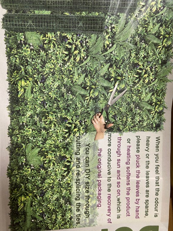 Dopgib 40"x120" Artificial Greenery Wall