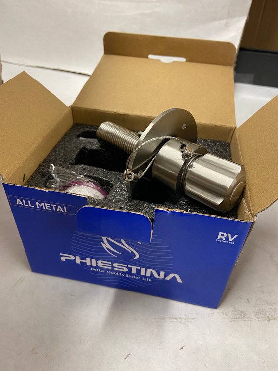 (9x Bid)Phiestina Metal RV Water Inlet