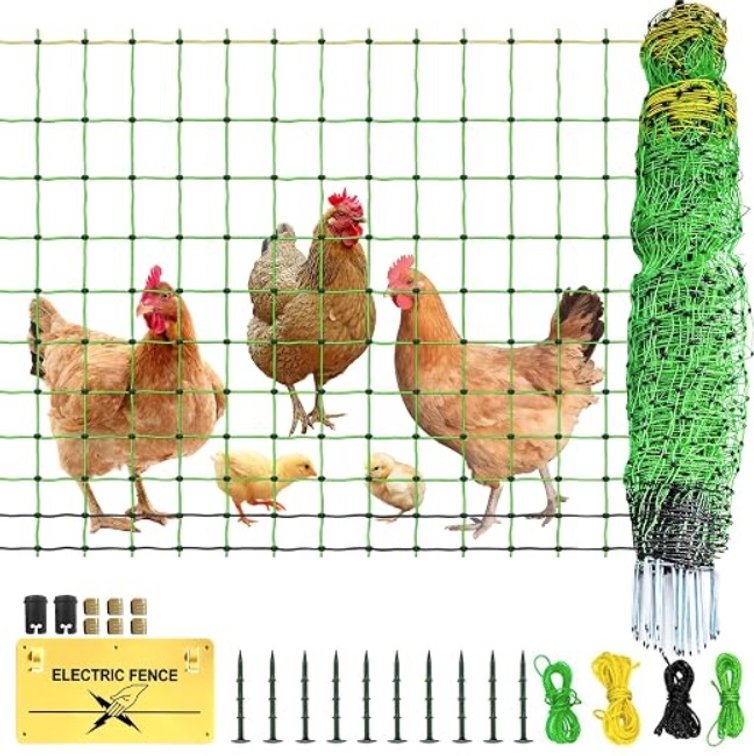 Poultry 47.5"x164" Electric Netting Fence