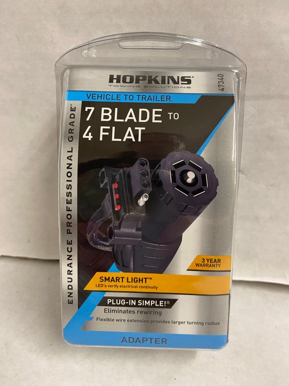(10x Bid)Hopkins 7-Blade To 4-Flat Adapter