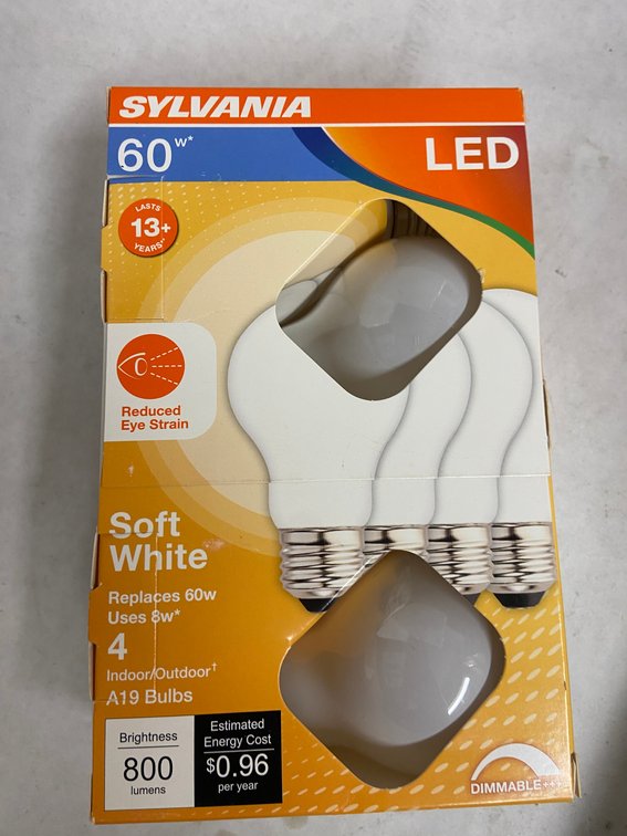 (10x Bid)Sylvania 4pk Dimmable LED Light Bulb