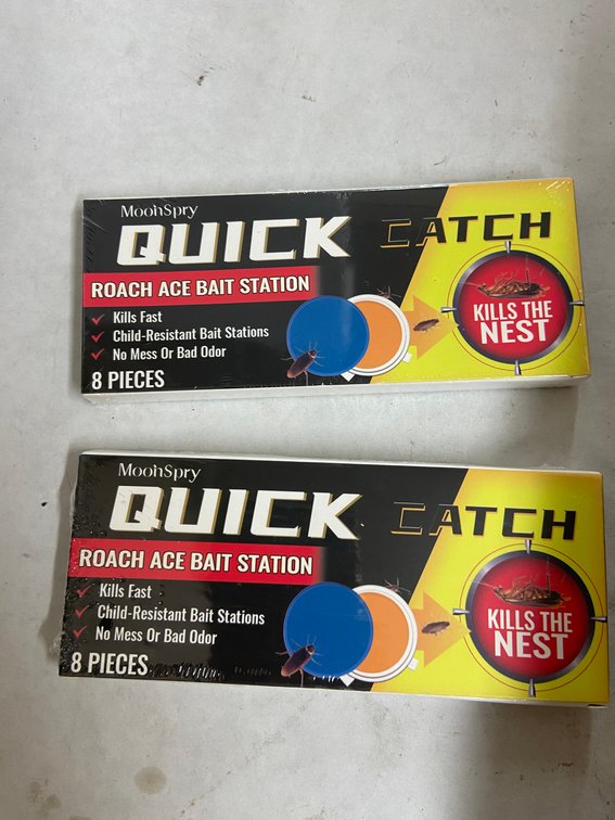(54x Bid)Moon Spry 2pk 8pc Roach Ace Bait Station
