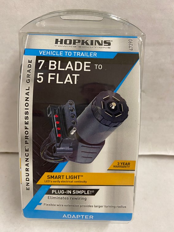 (10x Bid)Hopkins 7-Blade To 5-Flat Adapter