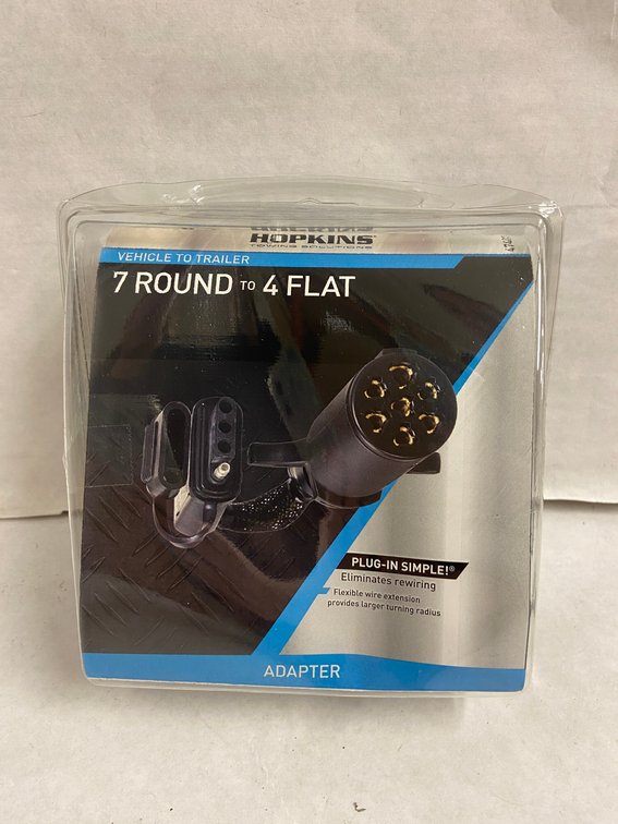 (6x Bid)Hopkins 7-Round To 4-Flat Adapter
