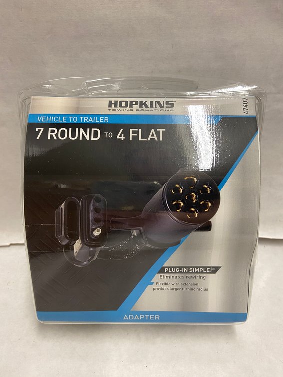 (4x Bid)Hopkins 7-Round To 4-Flat Adapter