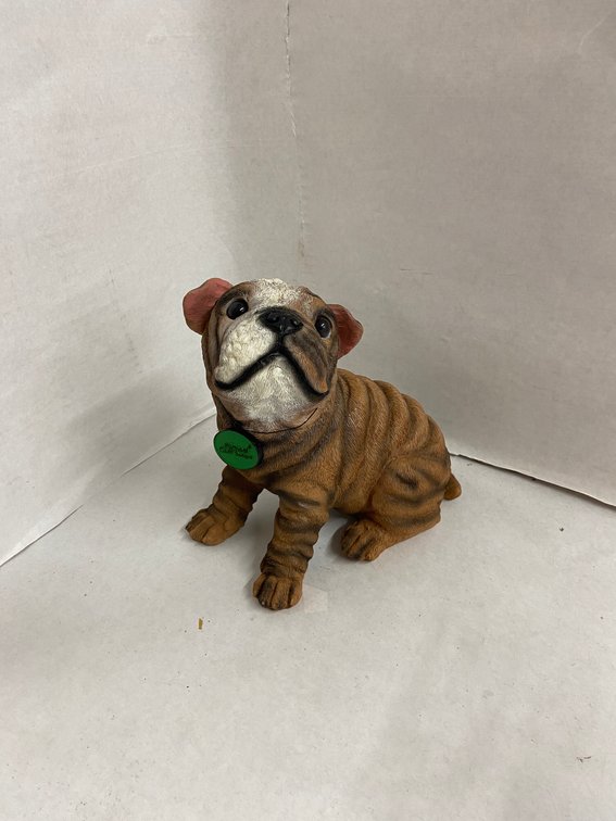 (4x Bid)Micheal Carr 8.2" Bulldog Puppy Figure