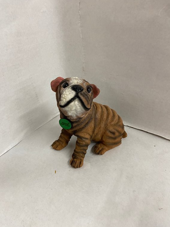 (4x Bid)Micheal Carr 8.2" Bulldog Puppy Figure