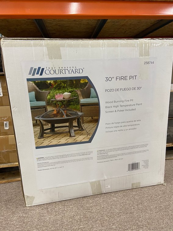 (2x Bid)Four Seasons Courtyard 60" Fire Pit