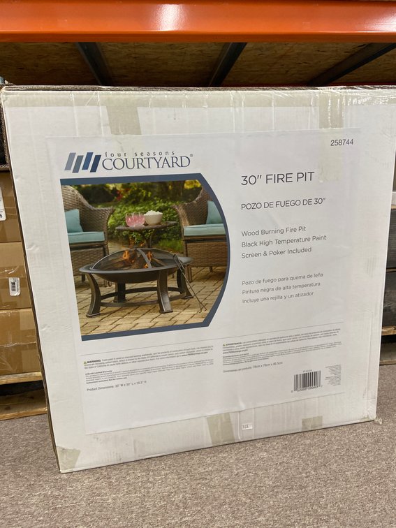 (2x Bid)Four Seasons Courtyard 60" Fire Pit