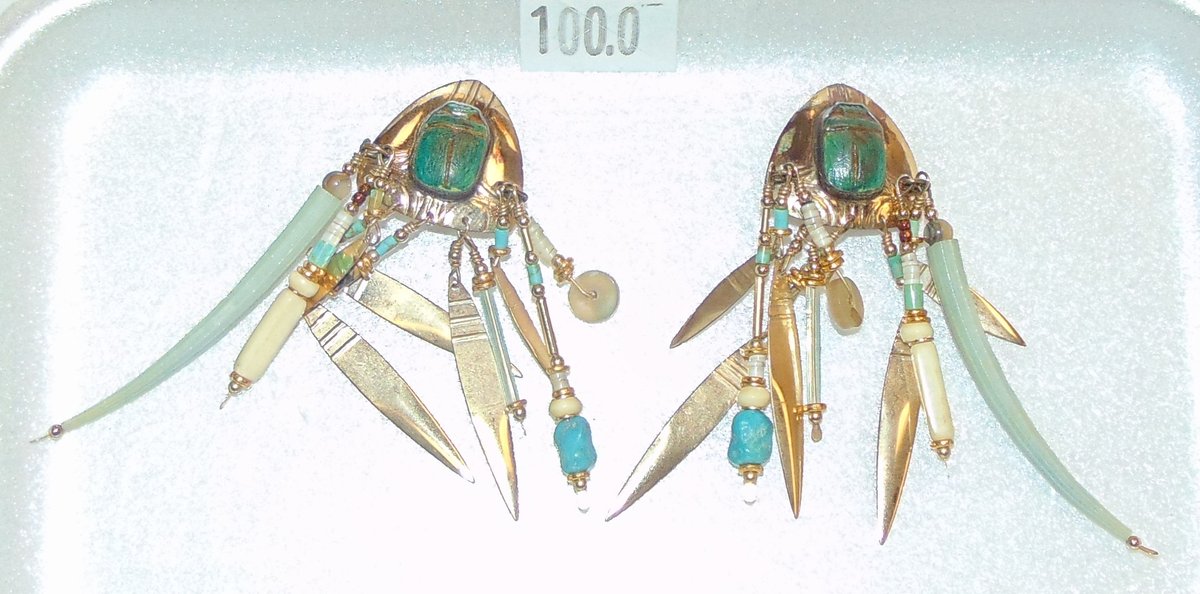 Southwest Turquoise Chandelier Style Clip-On Earrings.