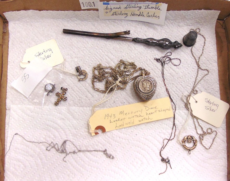 Variety of Sterling Silver: Antique Victorian-Era Hair