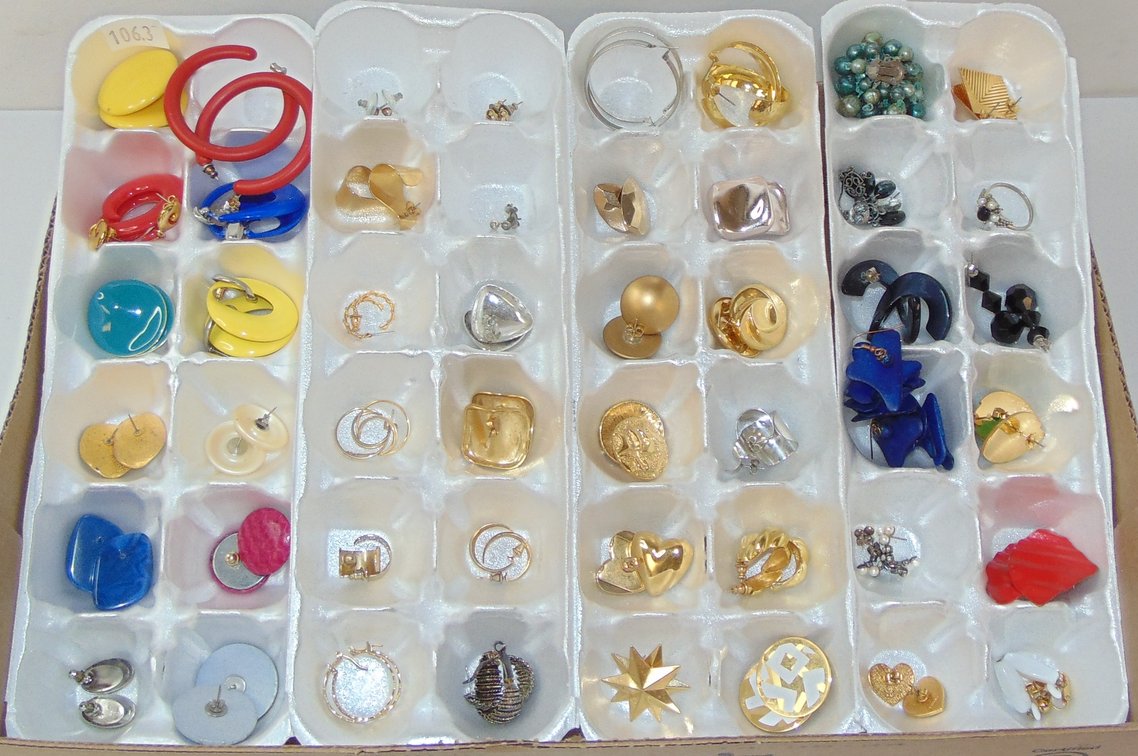 Variety of Costume Earrings.
