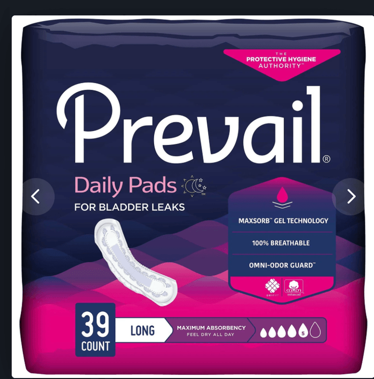 (4x) Previal 39ct Pads Sz 5