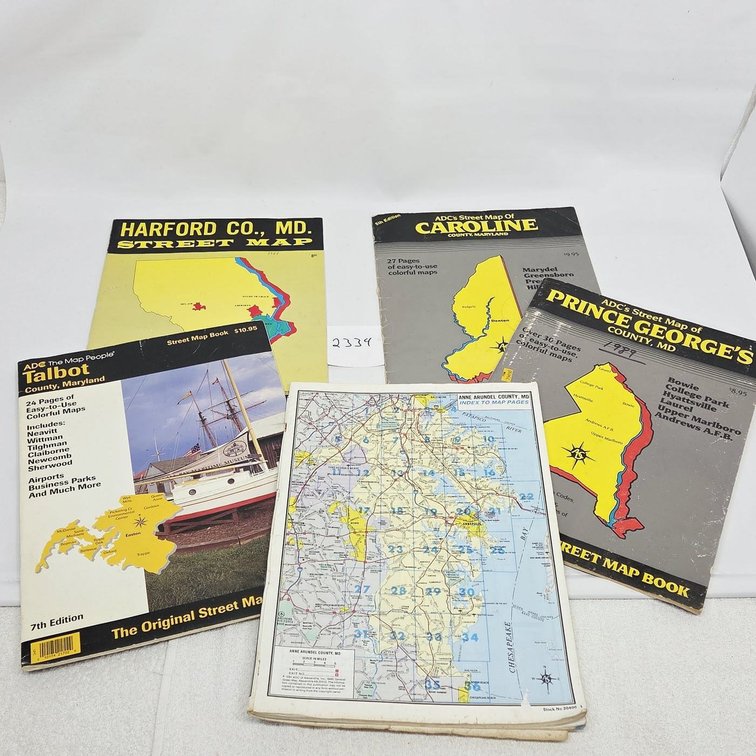 Maryland ADC Street Map Book Lot