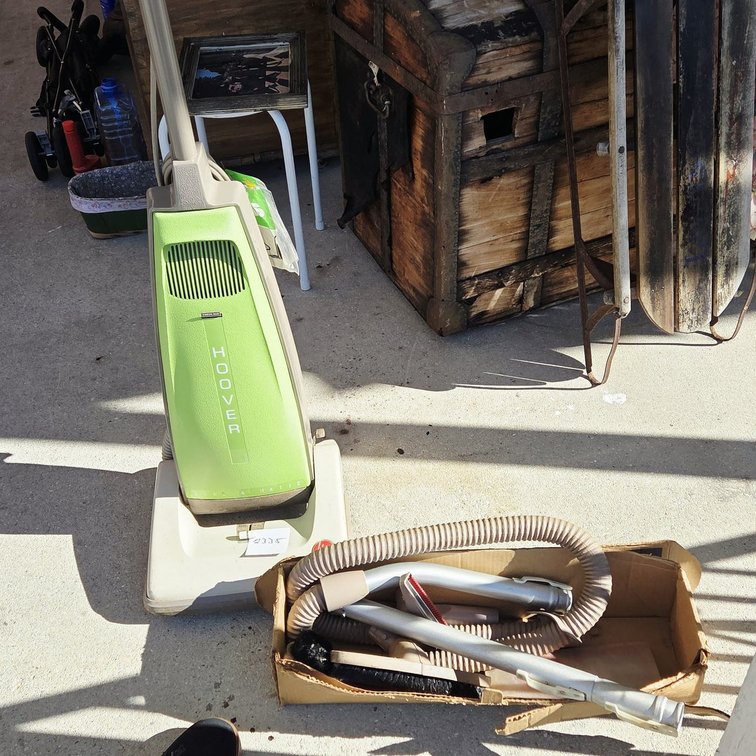 Vintage Hoover Dial-A-Matic Vacuum w/ Attachments