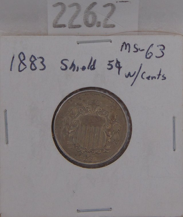 1883 Shield Nickel MS.