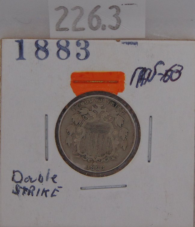 1884 Shield Nickel MS.