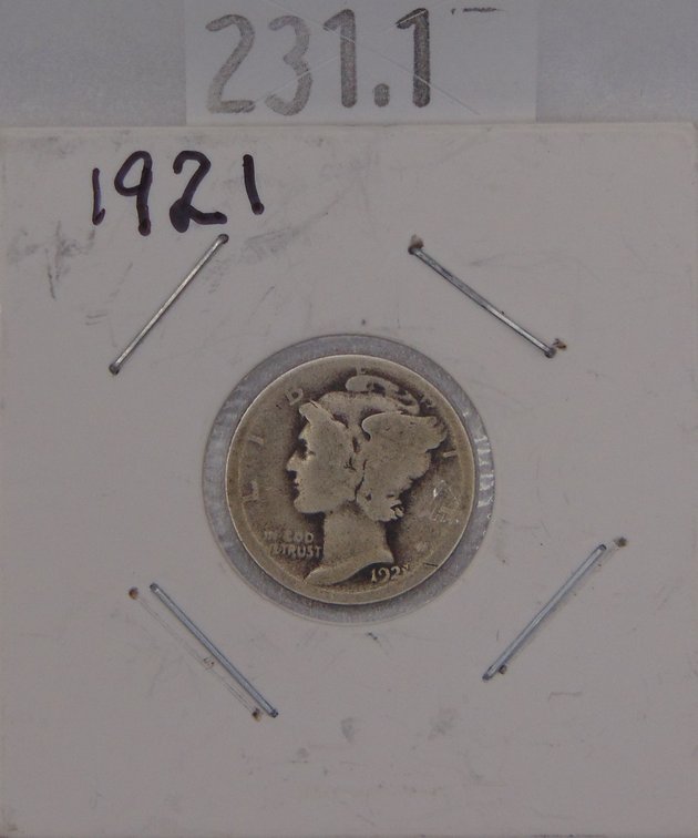 1921 Mercury Dime G.