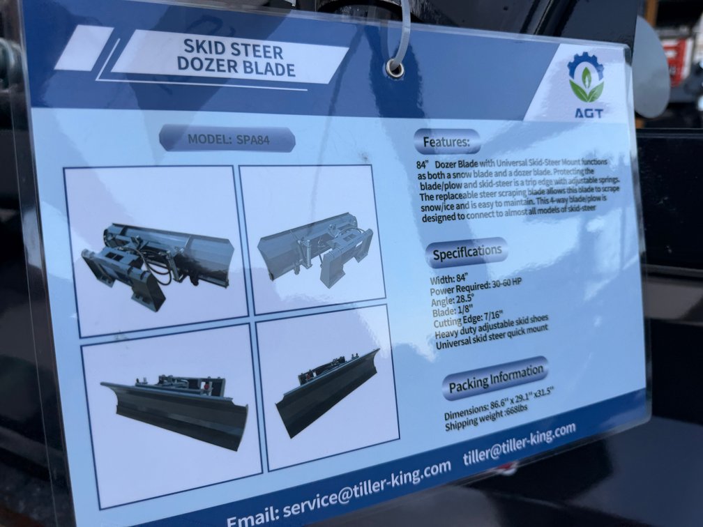 AGT Quick Attach Dozer Blade